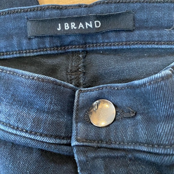 J Brand Alana High Rise Crop Skinny Jeans size 31 zip front zip ankle dark wash - Picture 13 of 16